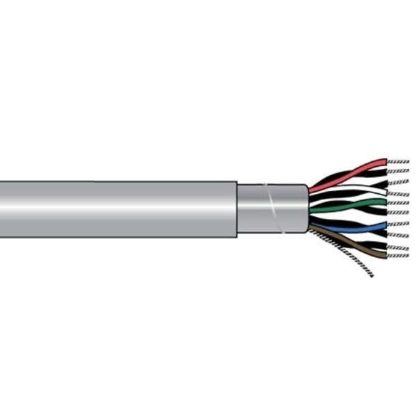 Alpha Wire 22-9P STR TNC PVC FOIL SHD, PVC JKT CM 300V 75C, 1000FT 2219C SL001